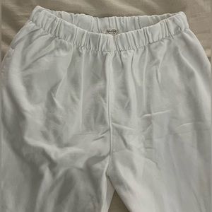 White Brandy Melville Anastasia sweatpants